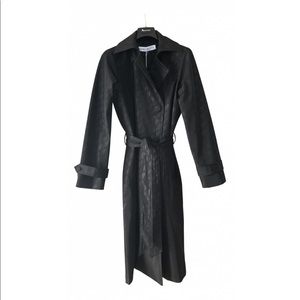 Saks Potts Black Carole Trench Coat